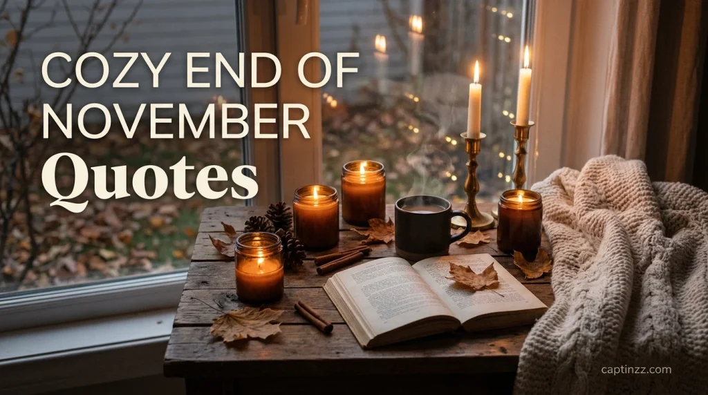 Cozy End of November Quotes