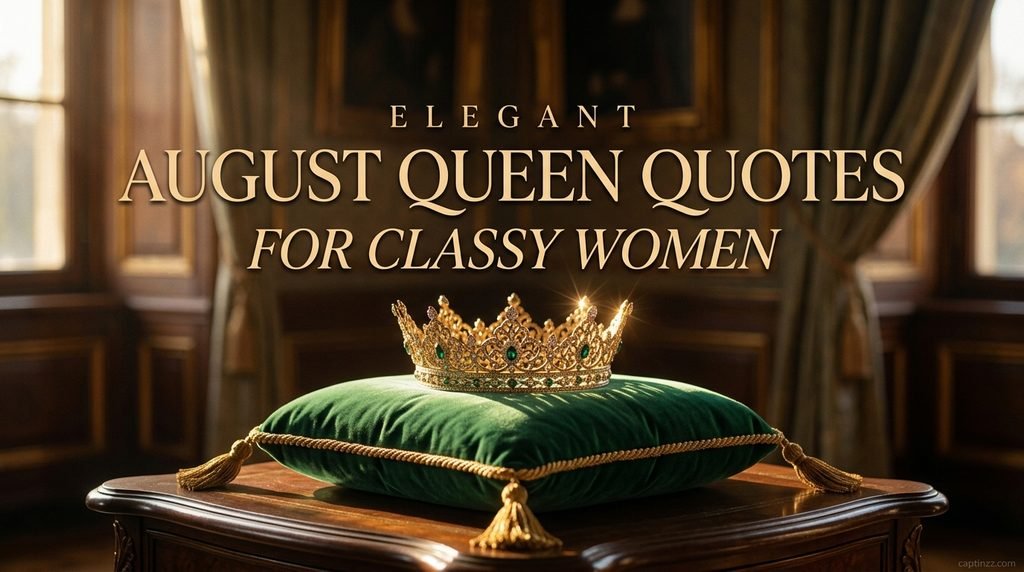 Elegant August Queen Quotes for Classy Women