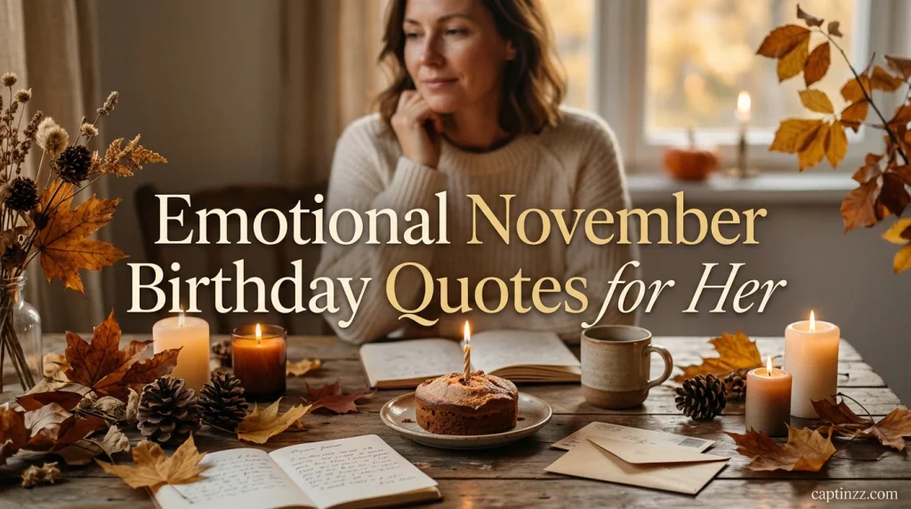 Emotional November Birthday Quotes for Her