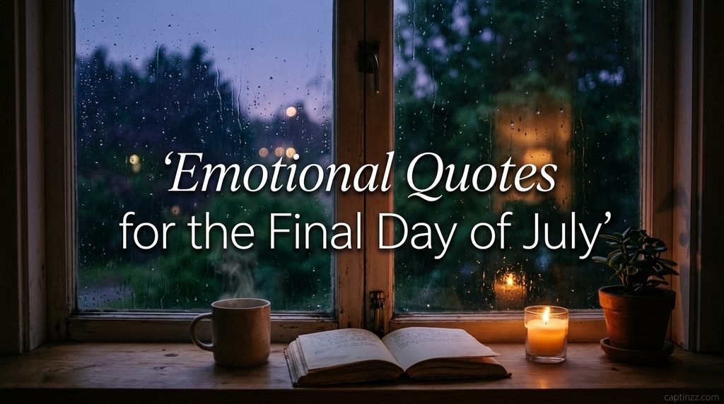 Emotional Quotes for the Final Day of July