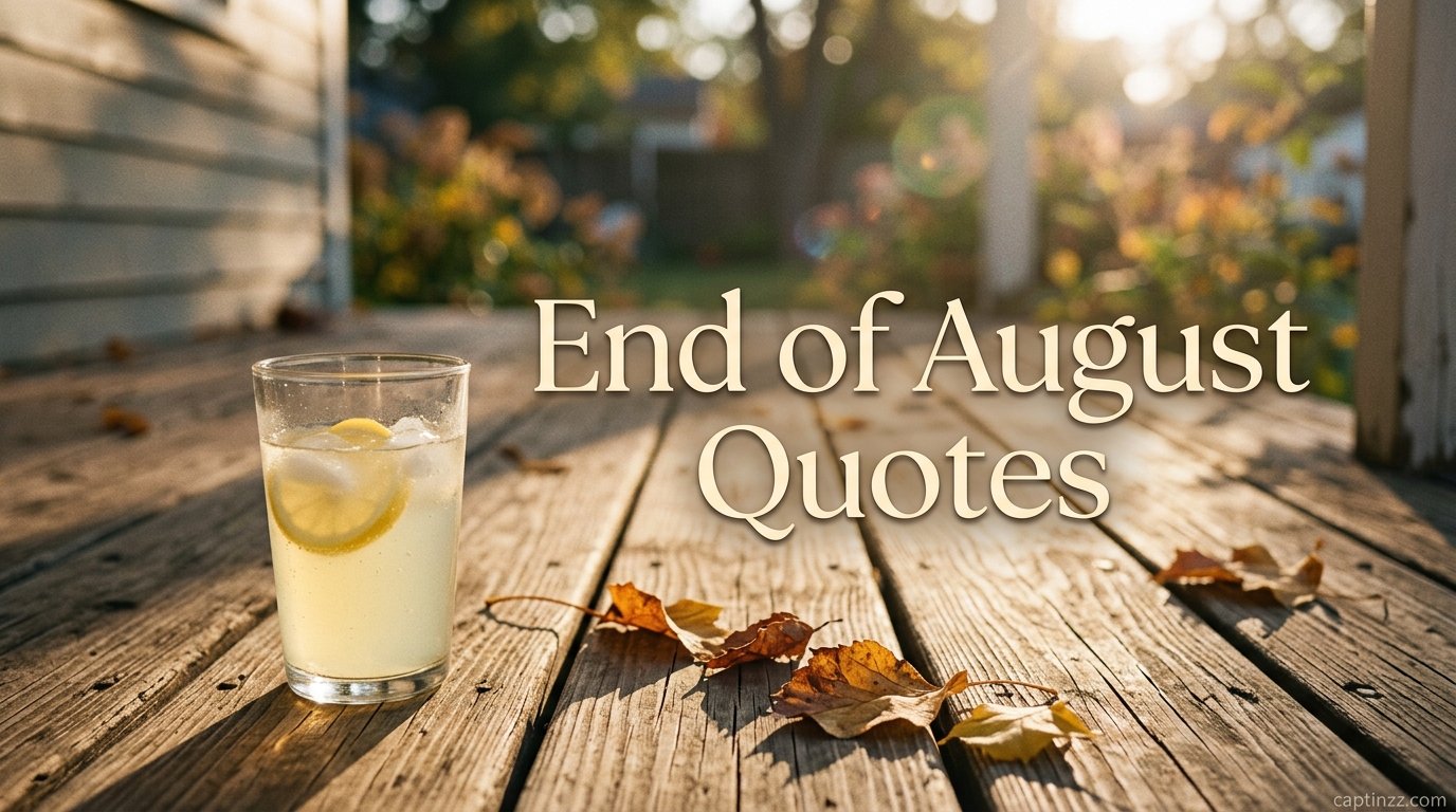 End of August Quotes