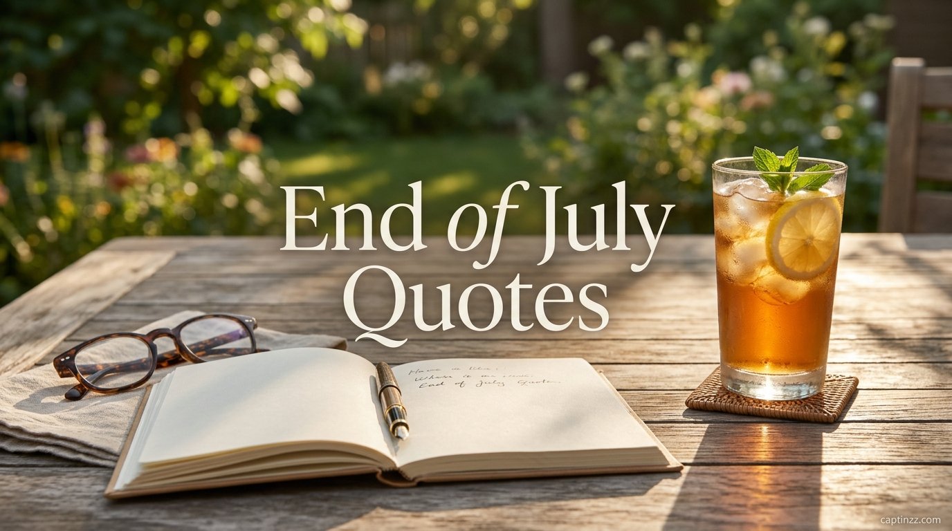 End of July Quotes