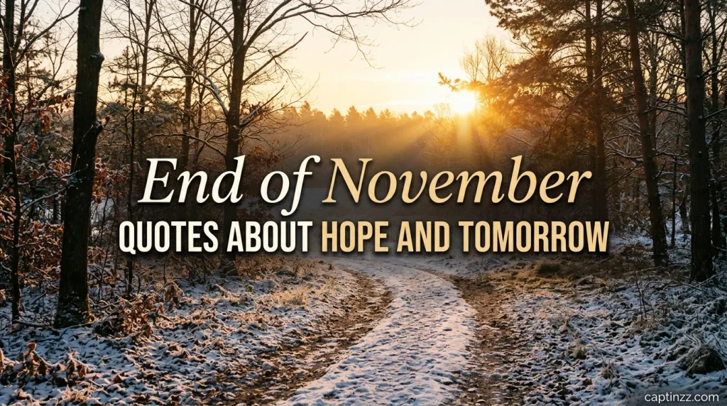 End of November Quotes About Hope and Tomorrow