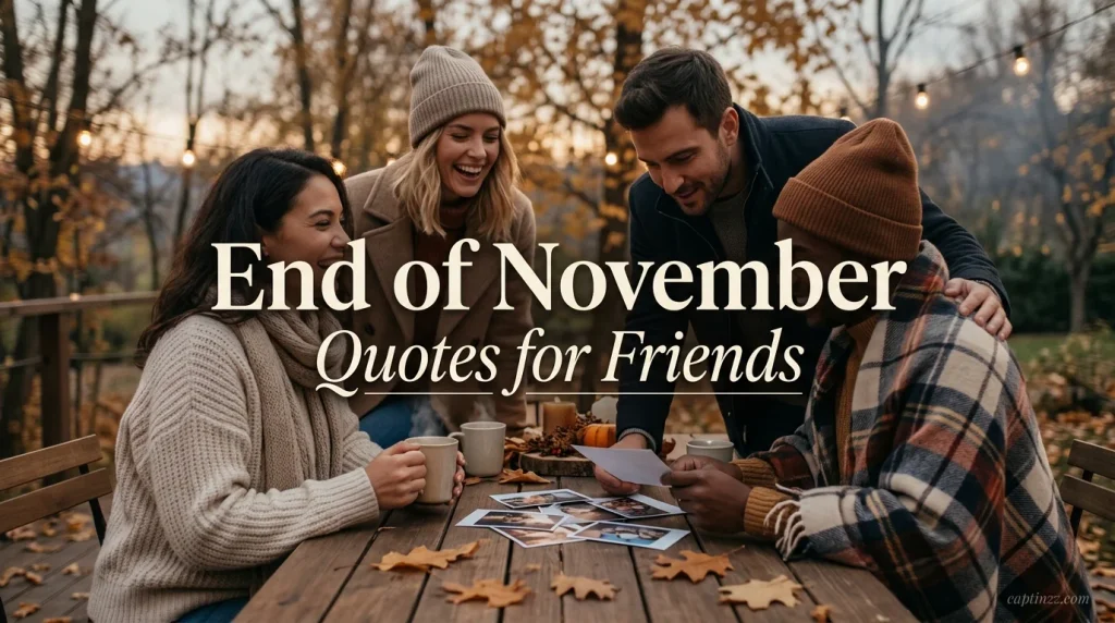 End of November Quotes for Friends