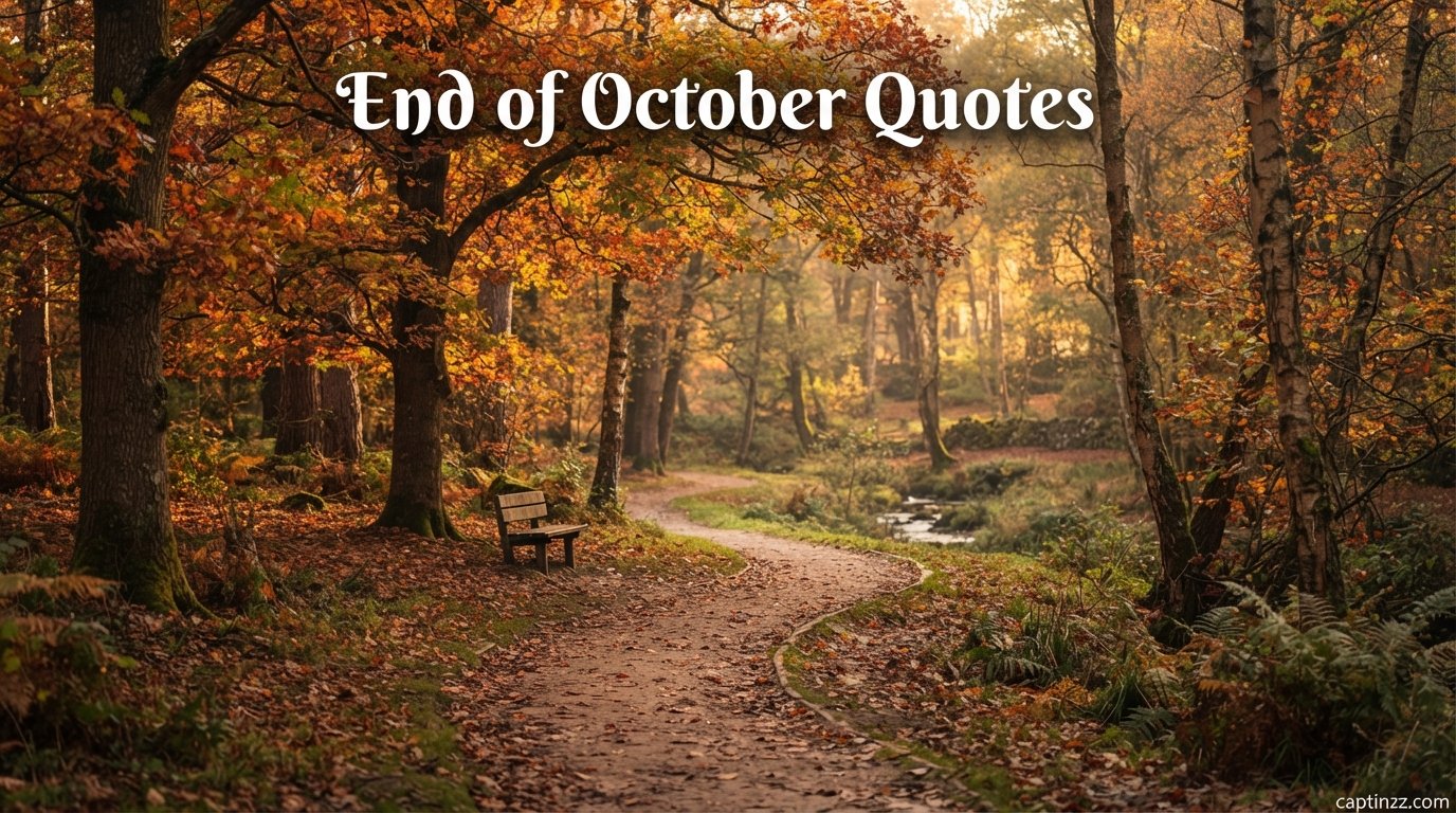 End of October Quotes