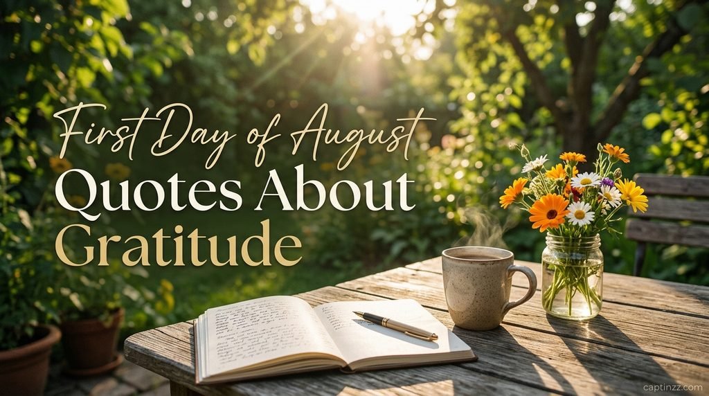 First Day of August Quotes About Gratitude