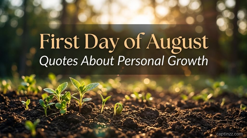 First Day of August Quotes About Personal Growth