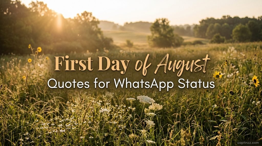 First Day of August Quotes for WhatsApp Status