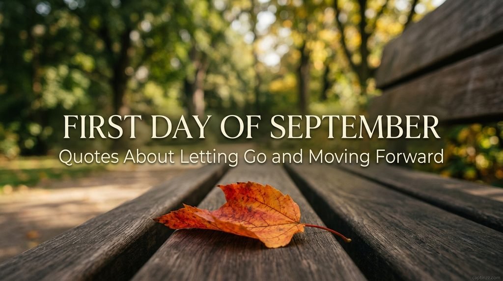 First Day of September Quotes About Letting Go and Moving Forward