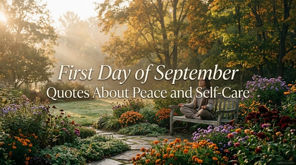 First Day of September Quotes About Peace and Self-Care