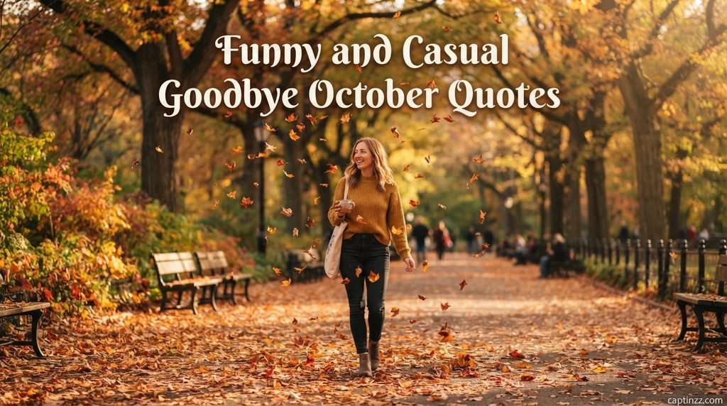 Funny and Casual Goodbye October Quotes