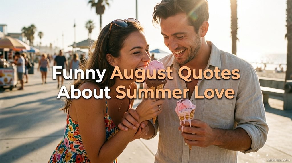 Funny August Quotes About Summer Love