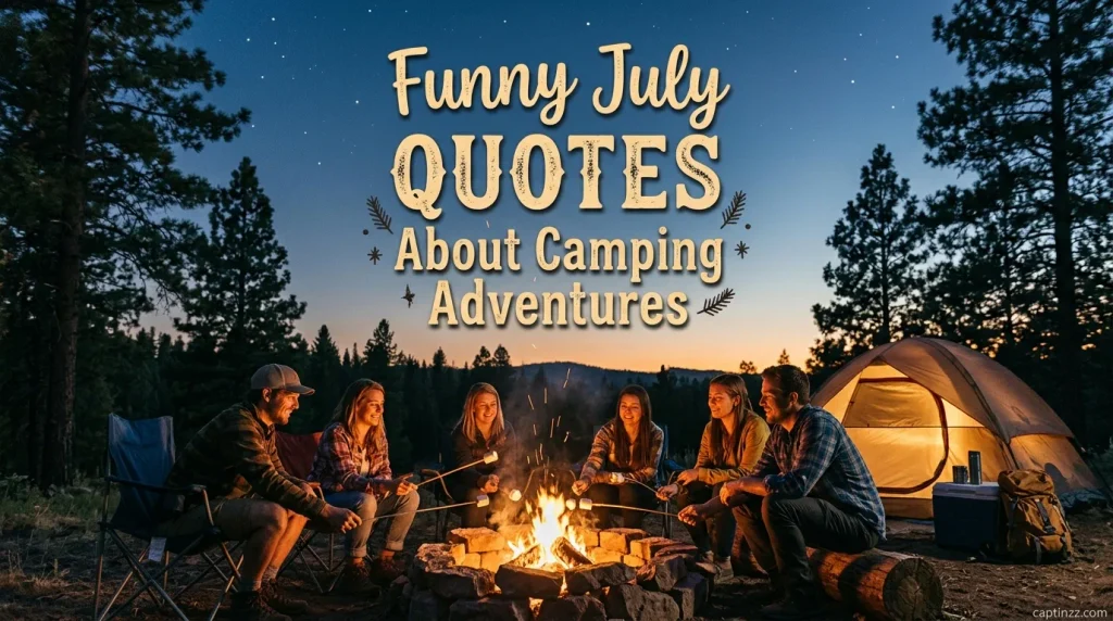 Funny July Quotes About Camping Adventures