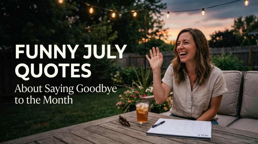 Funny July Quotes About Saying Goodbye to the Month