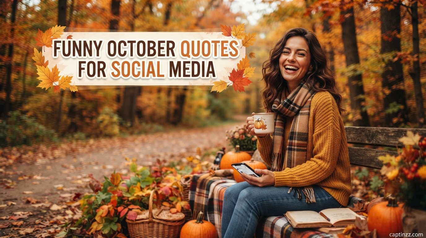 Funny October Quotes for Social Media