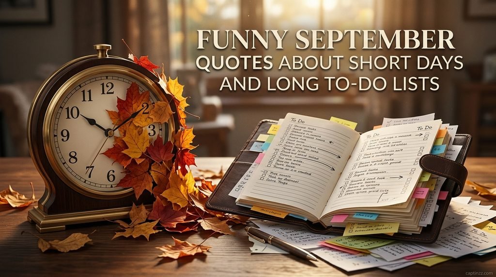 Funny September Quotes About Short Days and Long To Do Lists