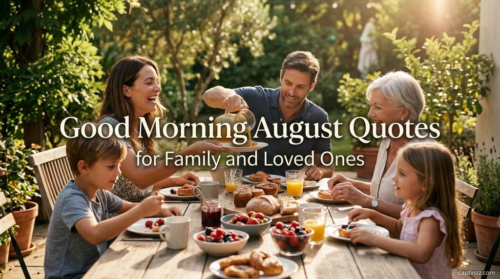 Good Morning August Quotes for Family and Loved Ones