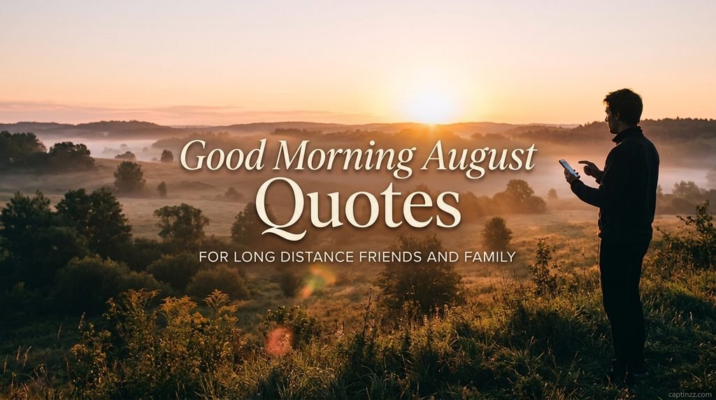 Good Morning August Quotes for Long Distance Friends and Family
