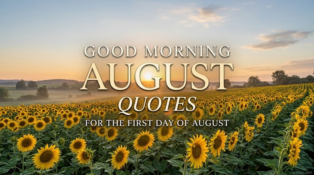 Good Morning August Quotes for the First Day of August
