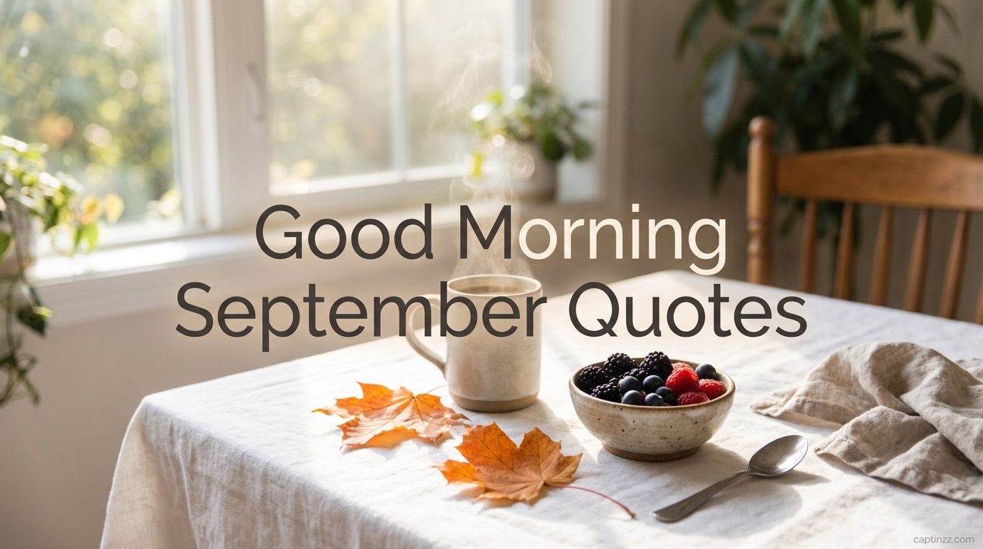 Good Morning September Quotes