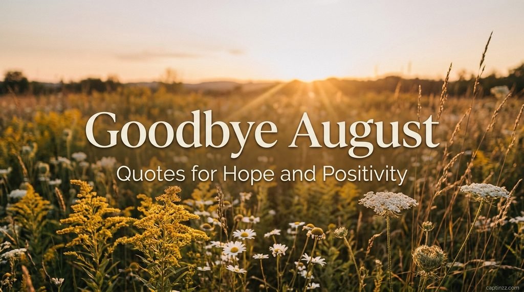 Goodbye August Quotes for Hope and Positivity