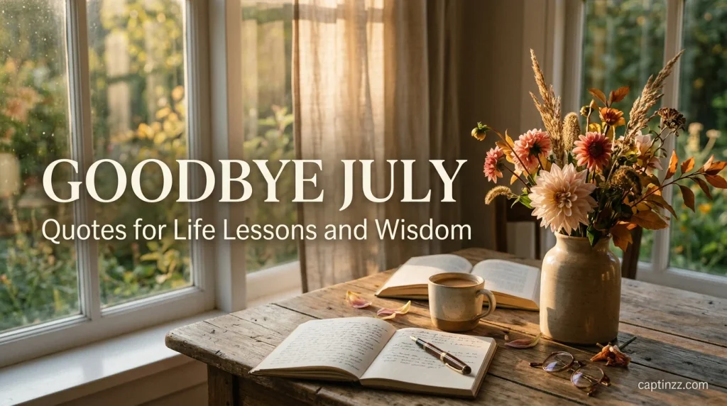 Goodbye July Quotes for Life Lessons and Wisdom