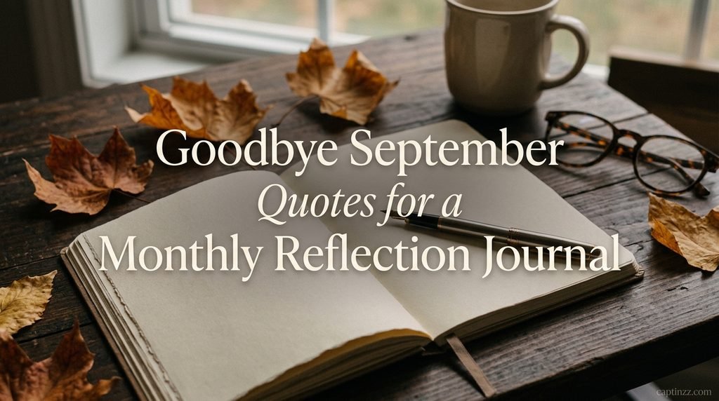 Goodbye September Quotes for a Monthly Reflection Journal