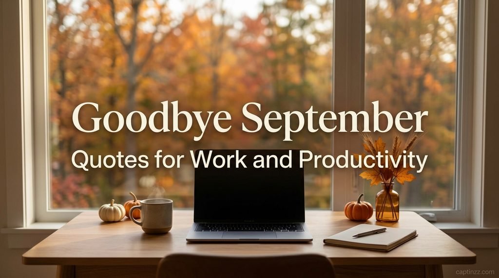 Goodbye September Quotes for Work and Productivity