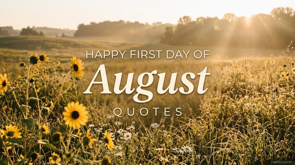 Happy First Day of August Quotes
