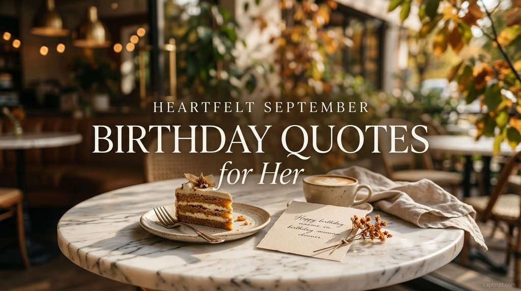 Heartfelt September Birthday Quotes for Her