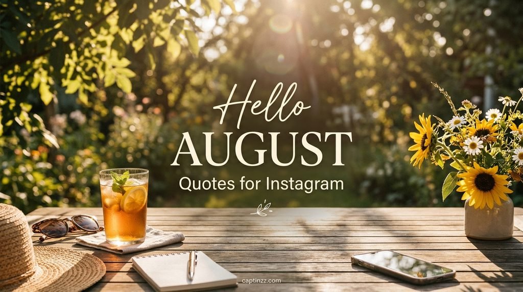 Hello August Quotes for Instagram