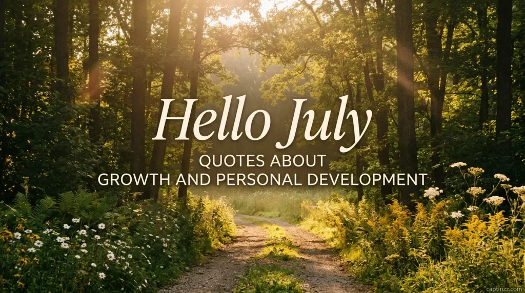 Hello July Quotes About Growth and Personal Development