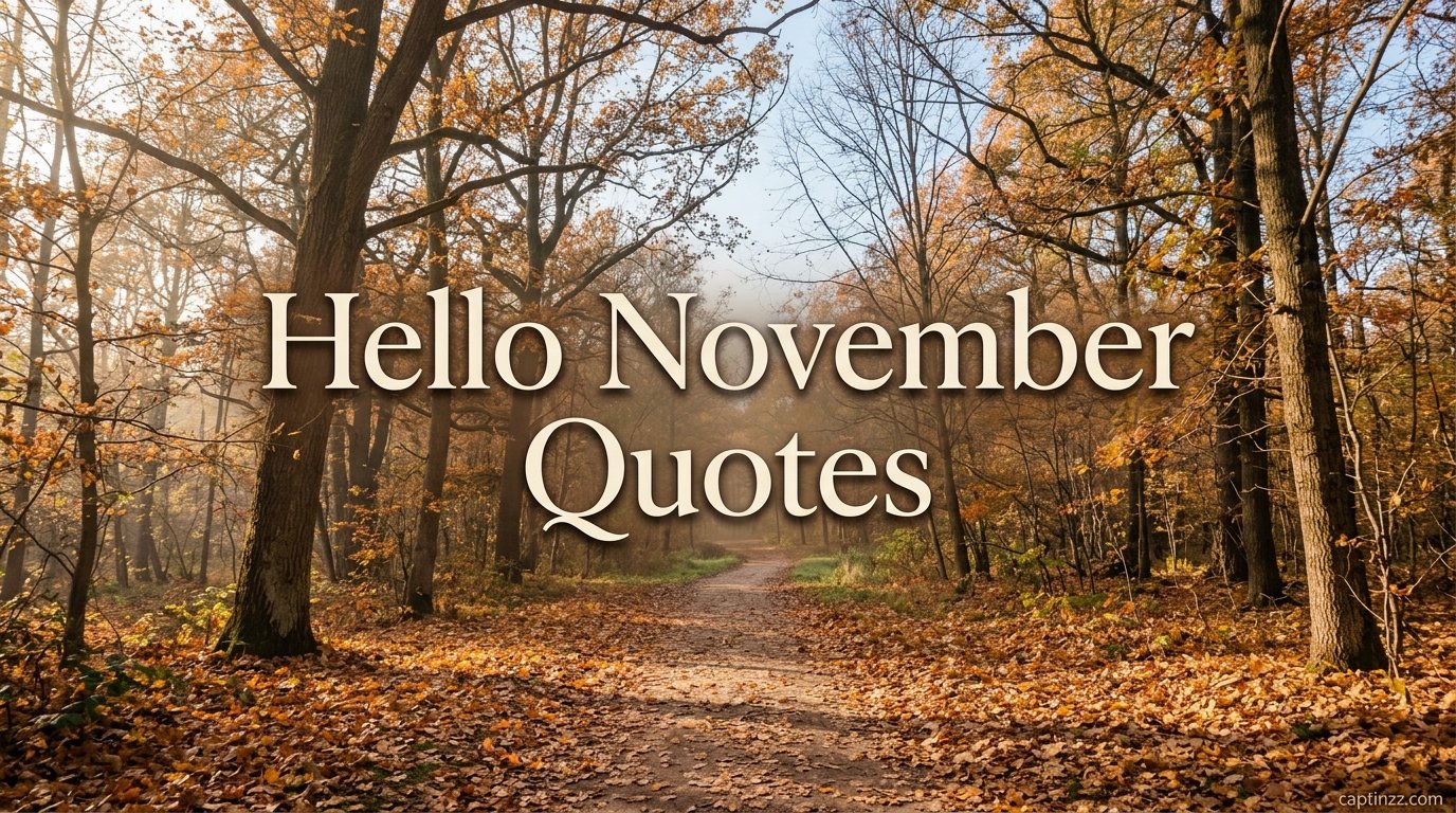 Hello November Quotes