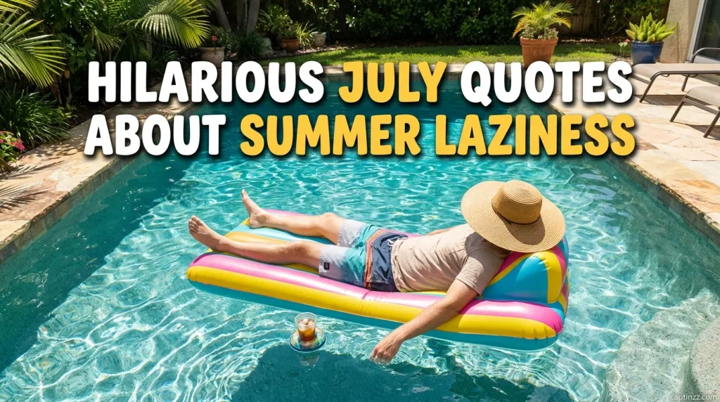 Hilarious July Quotes About Summer Laziness