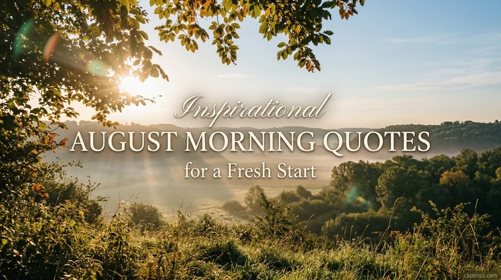 Inspirational August Morning Quotes for a Fresh Start