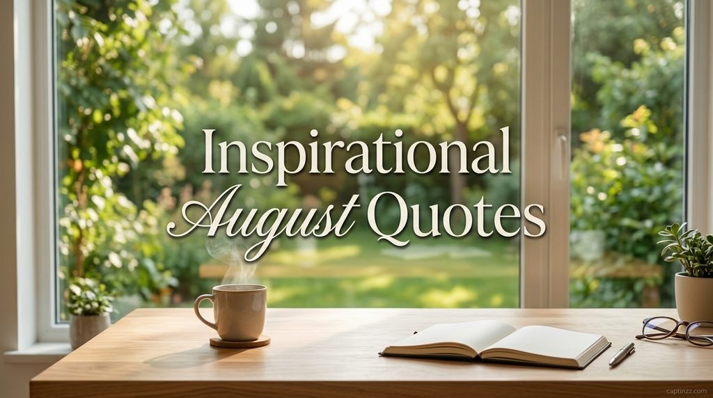 Inspirational August Quotes