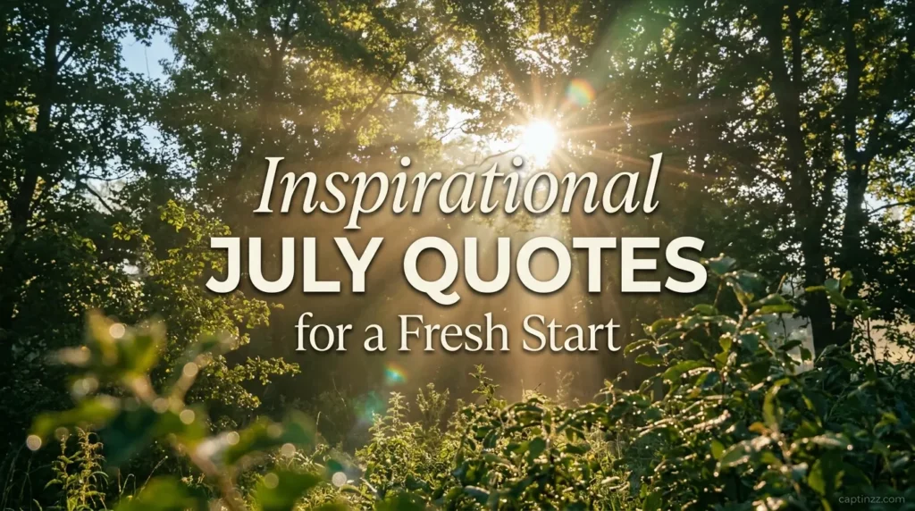 Inspirational July Quotes for a Fresh Start