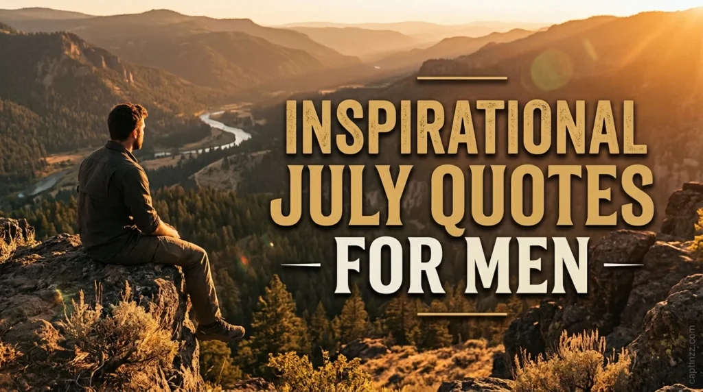 Inspirational July Quotes for Men