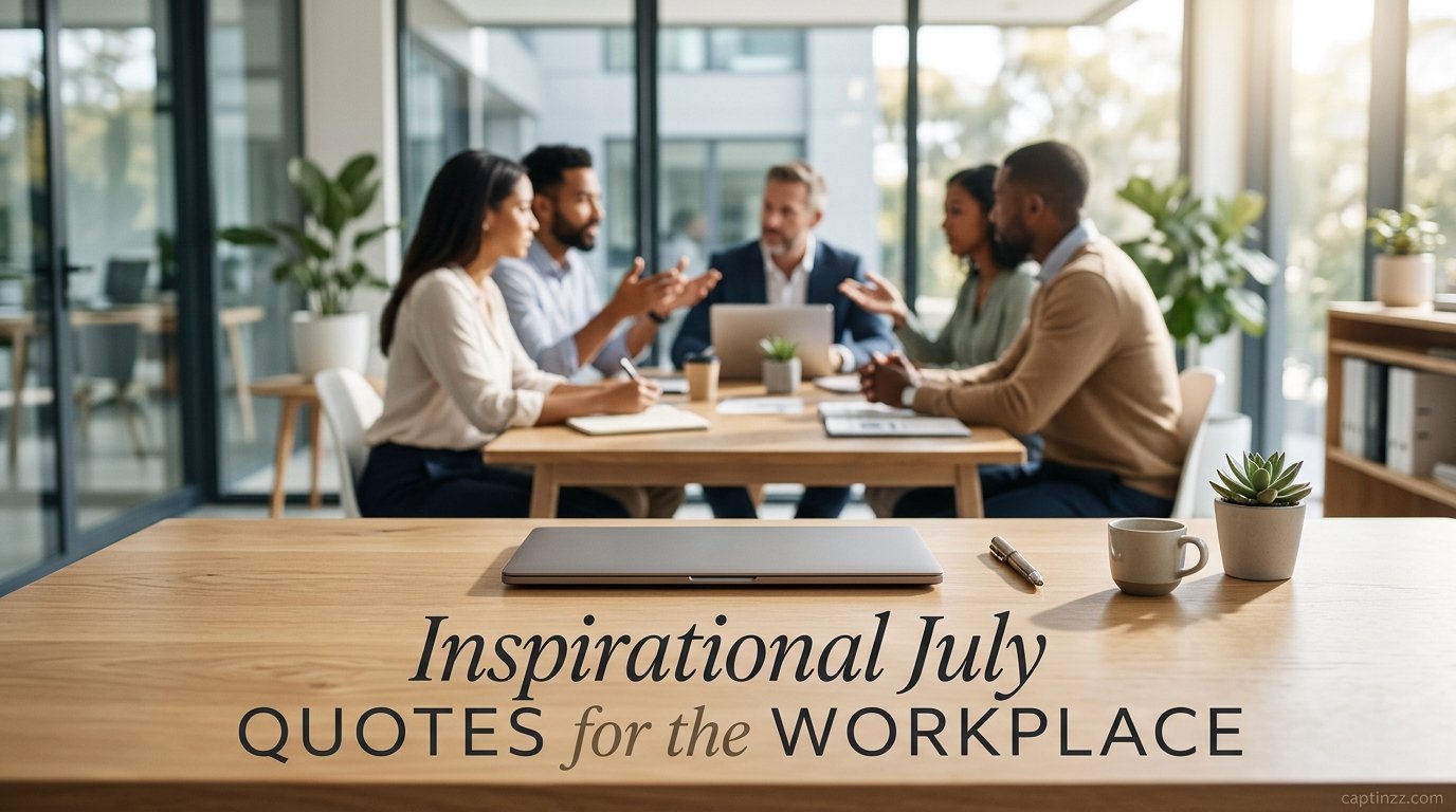 Inspirational July Quotes for the Workplace
