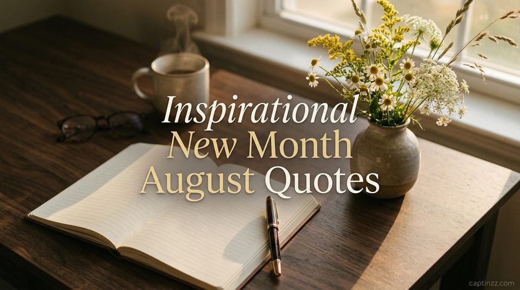 Inspirational New Month August Quotes