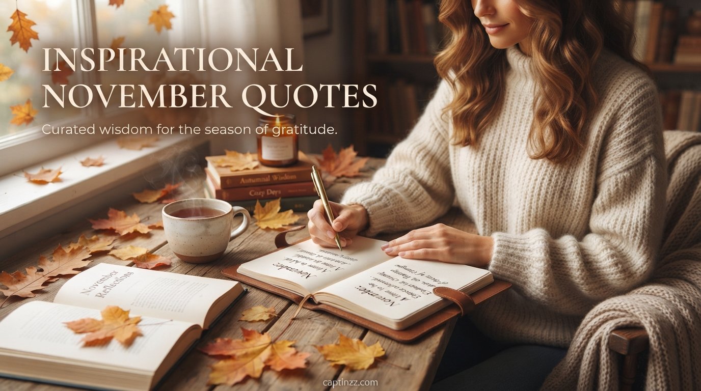 Inspirational November Quotes