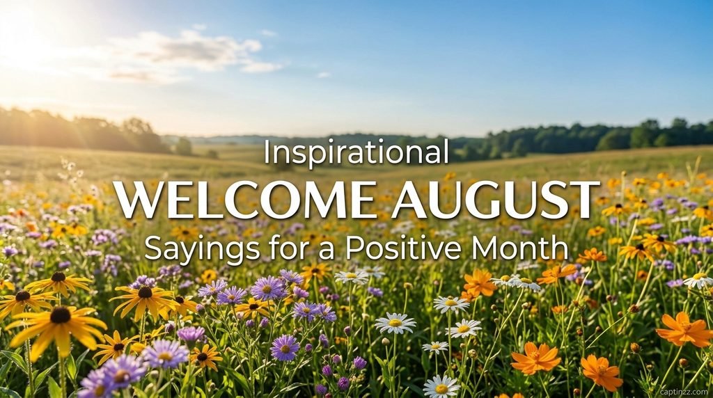 Inspirational Welcome August Sayings for a Positive Month