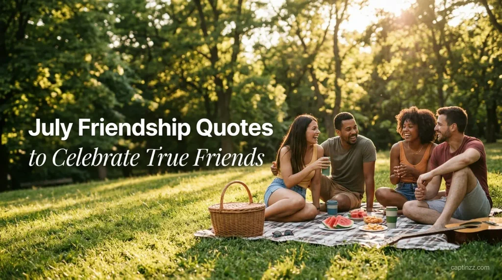 July Friendship Quotes to Celebrate True Friends