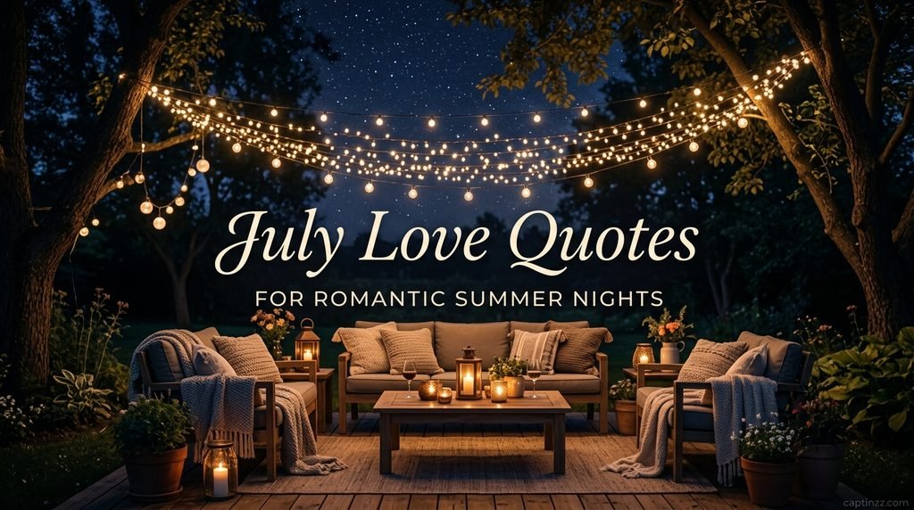 July Love Quotes for Romantic Summer Nights