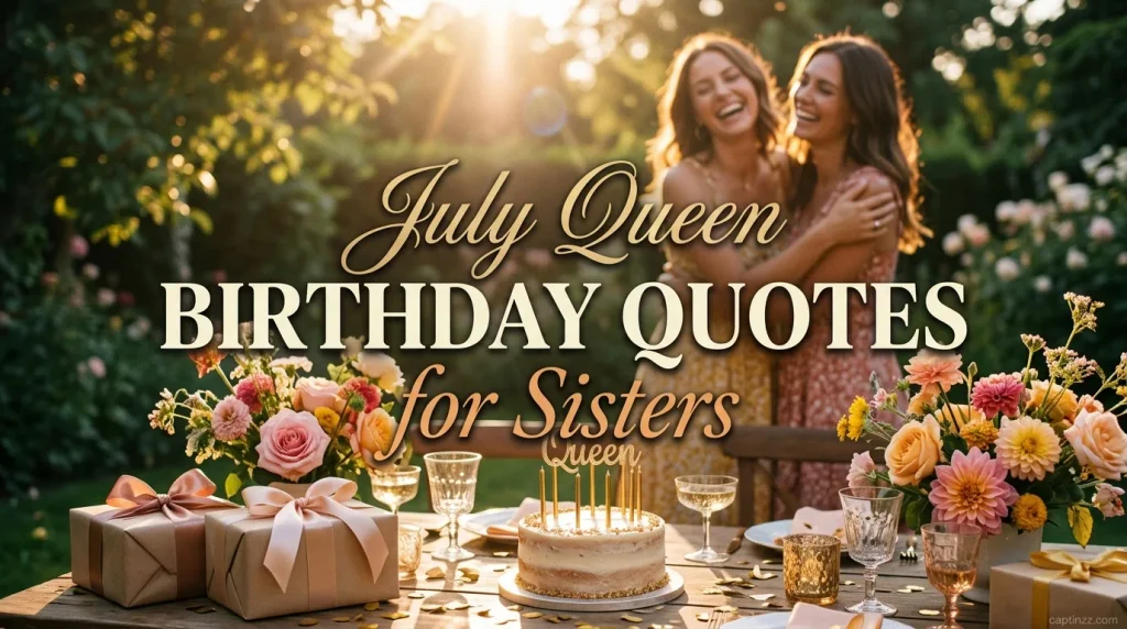 July Queen Birthday Quotes for Sisters