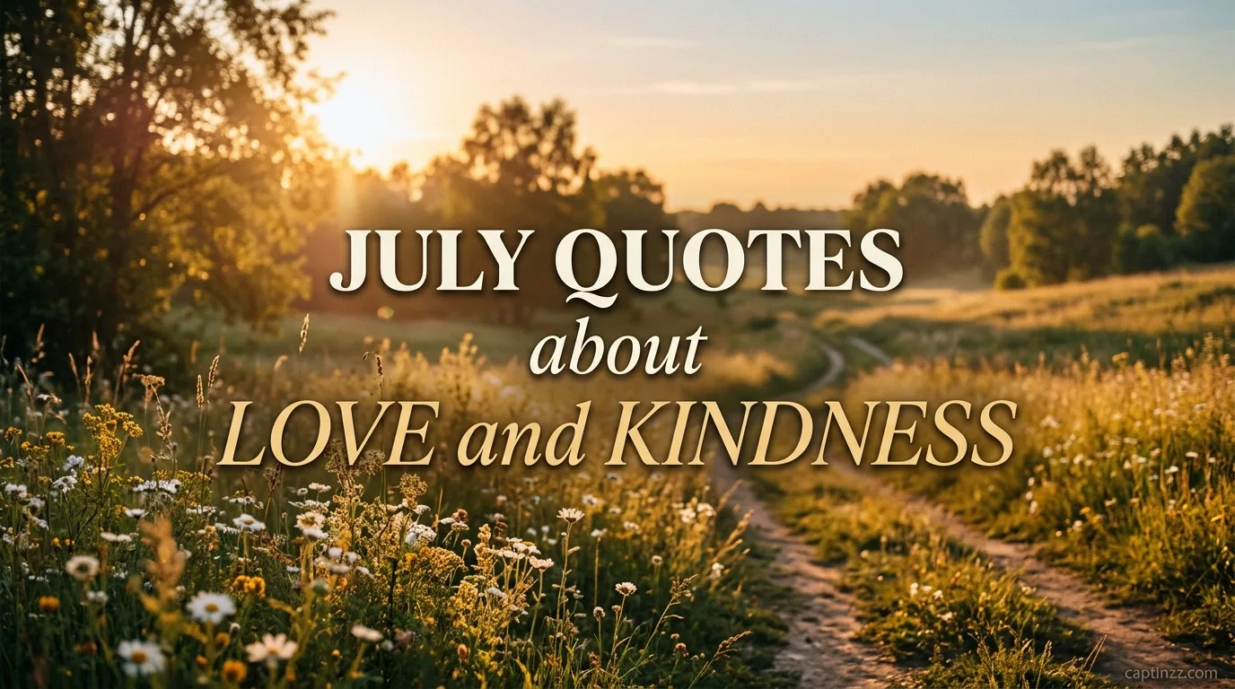 July Quotes About Love and Kindness