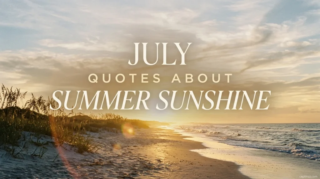July Quotes About Summer Sunshine