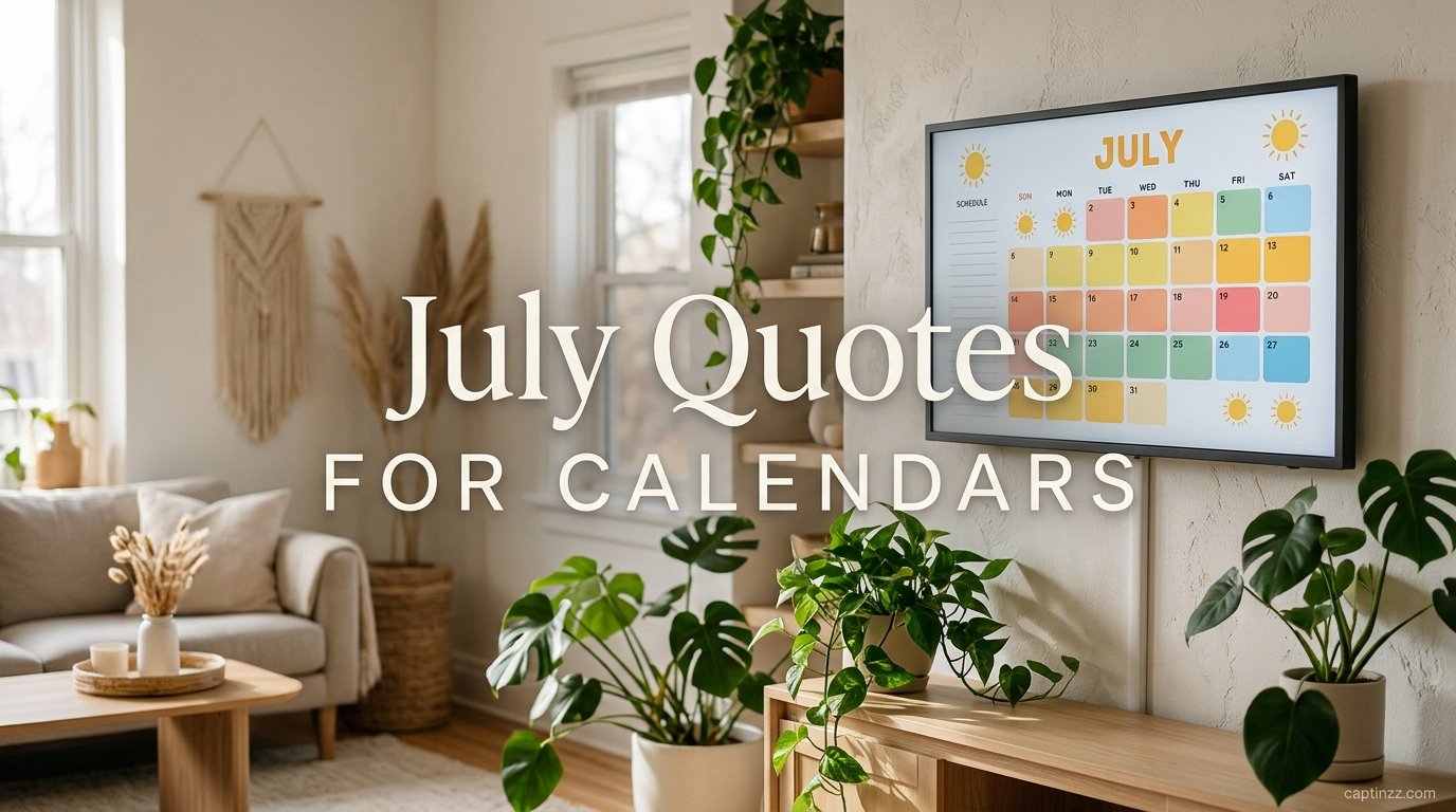 July Quotes for Calendars