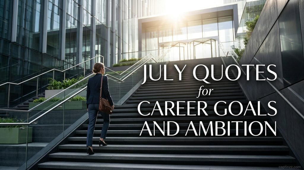 July Quotes for Career Goals and Ambition