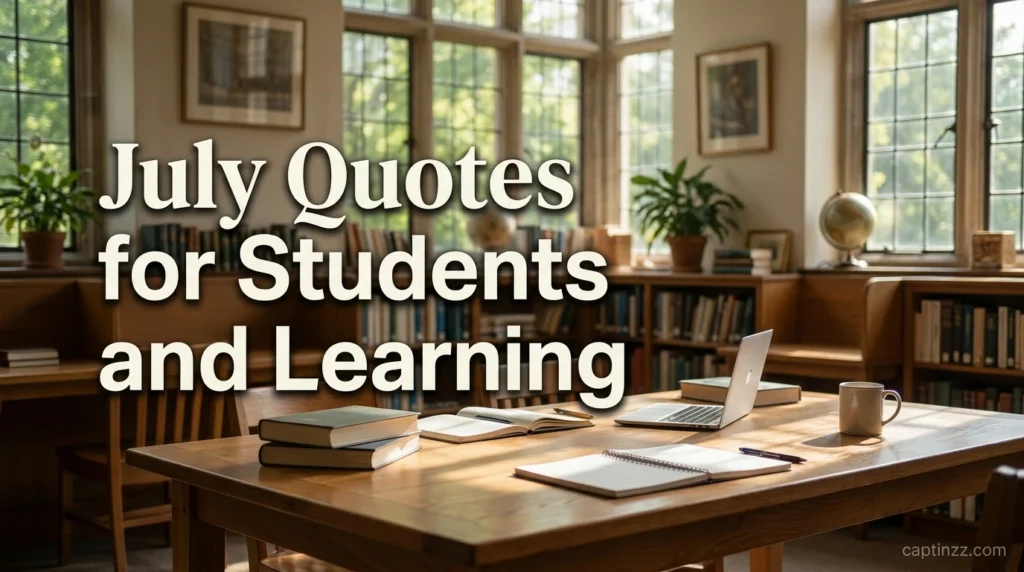 July Quotes for Students and Learning